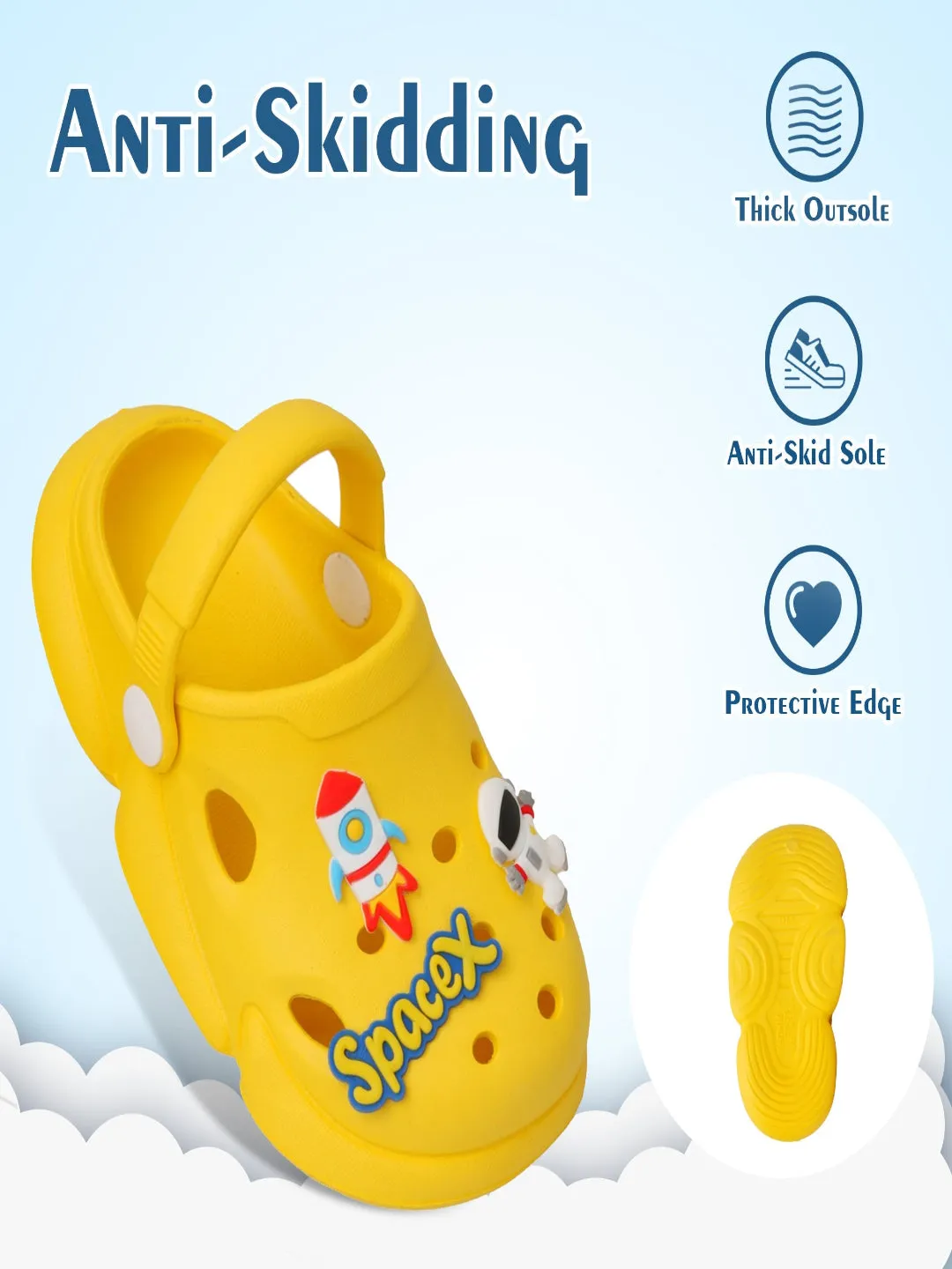 Sunny Space Explorer Clogs for Kids