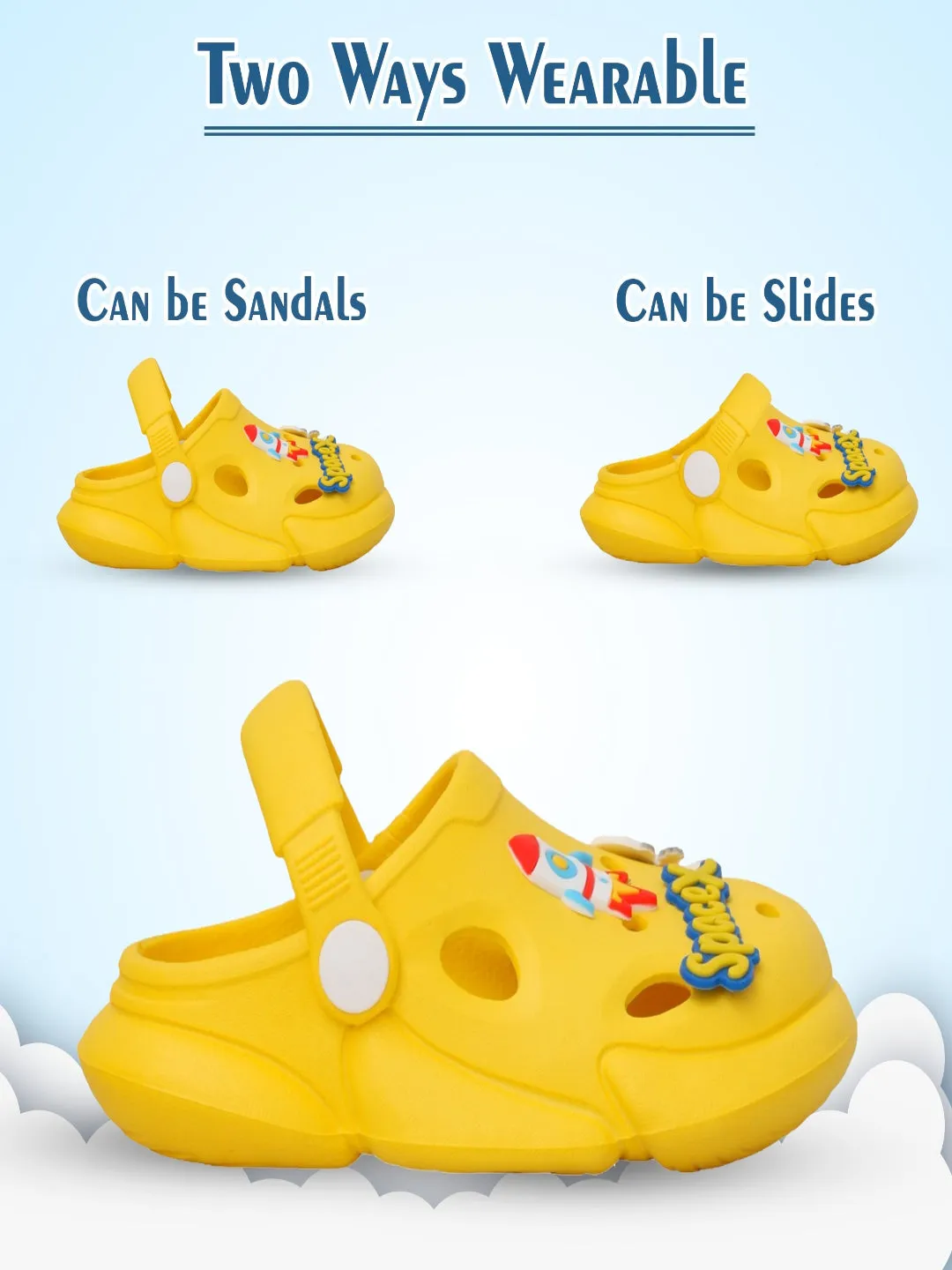 Sunny Space Explorer Clogs for Kids
