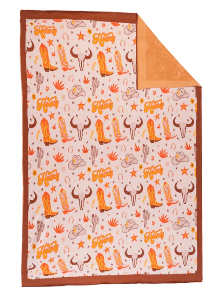 Sweet Prairie Howdy Throw Blanket
