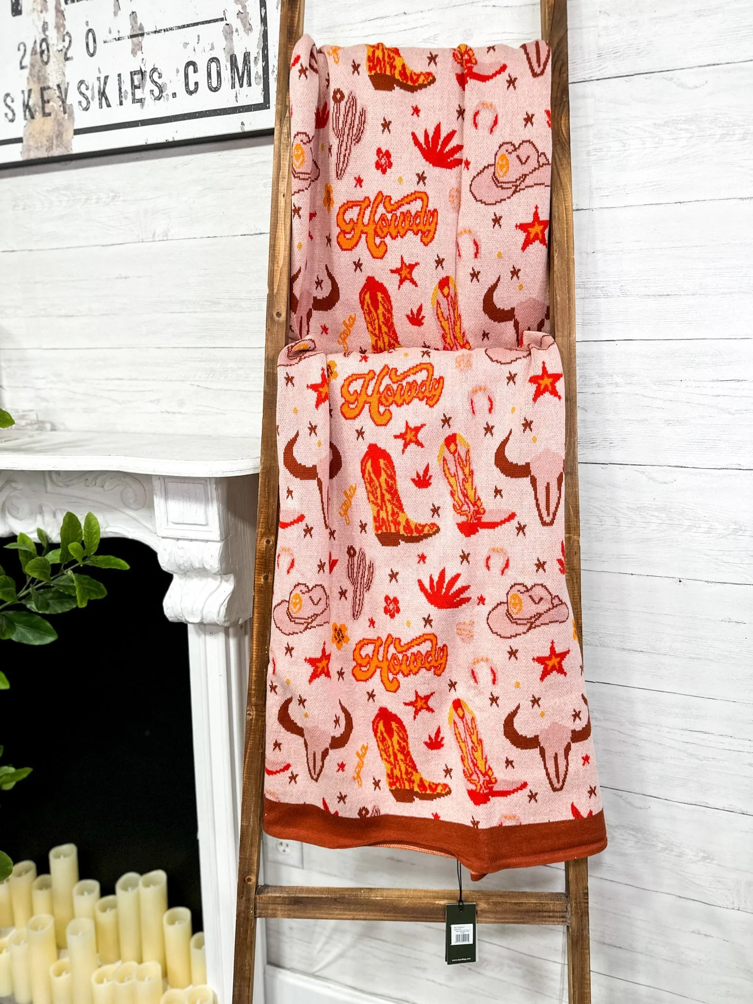 Sweet Prairie Howdy Throw Blanket