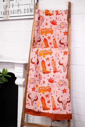 Sweet Prairie Howdy Throw Blanket