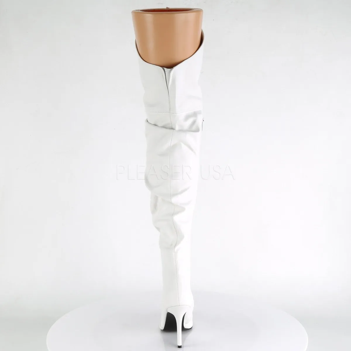 Thigh High Scrunch Boot with 4-inch Spike Heel 3-colors PS-CLASSIQUE-3011