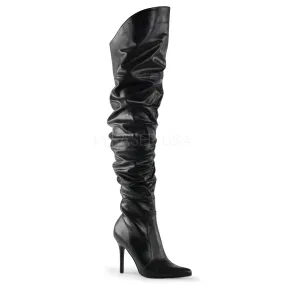 Thigh High Scrunch Boot with 4-inch Spike Heel 3-colors PS-CLASSIQUE-3011