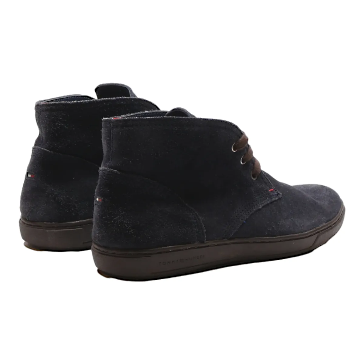 TOMMY HILFIGER Chukka Boots Blue Leather Mens UK 8
