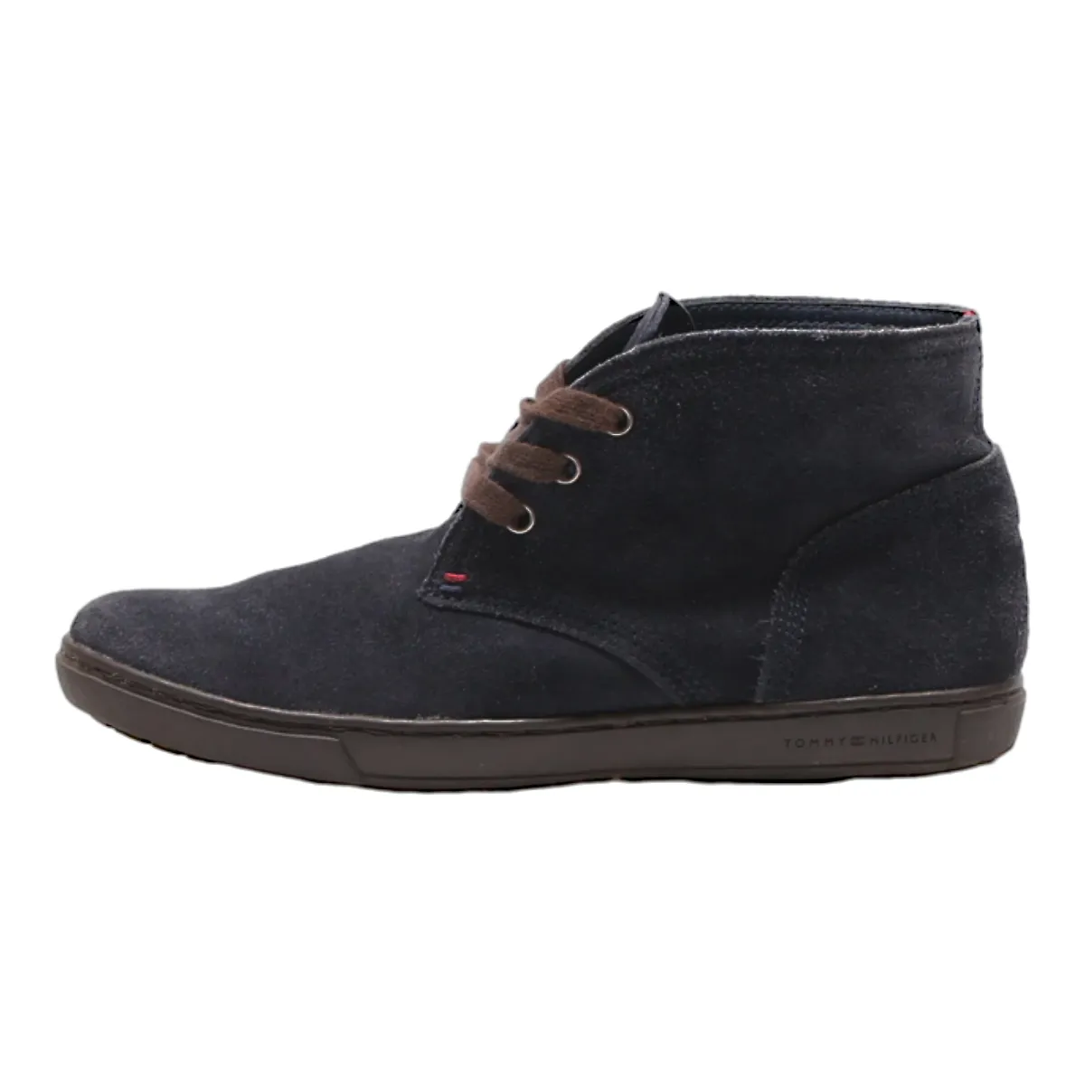 TOMMY HILFIGER Chukka Boots Blue Leather Mens UK 8