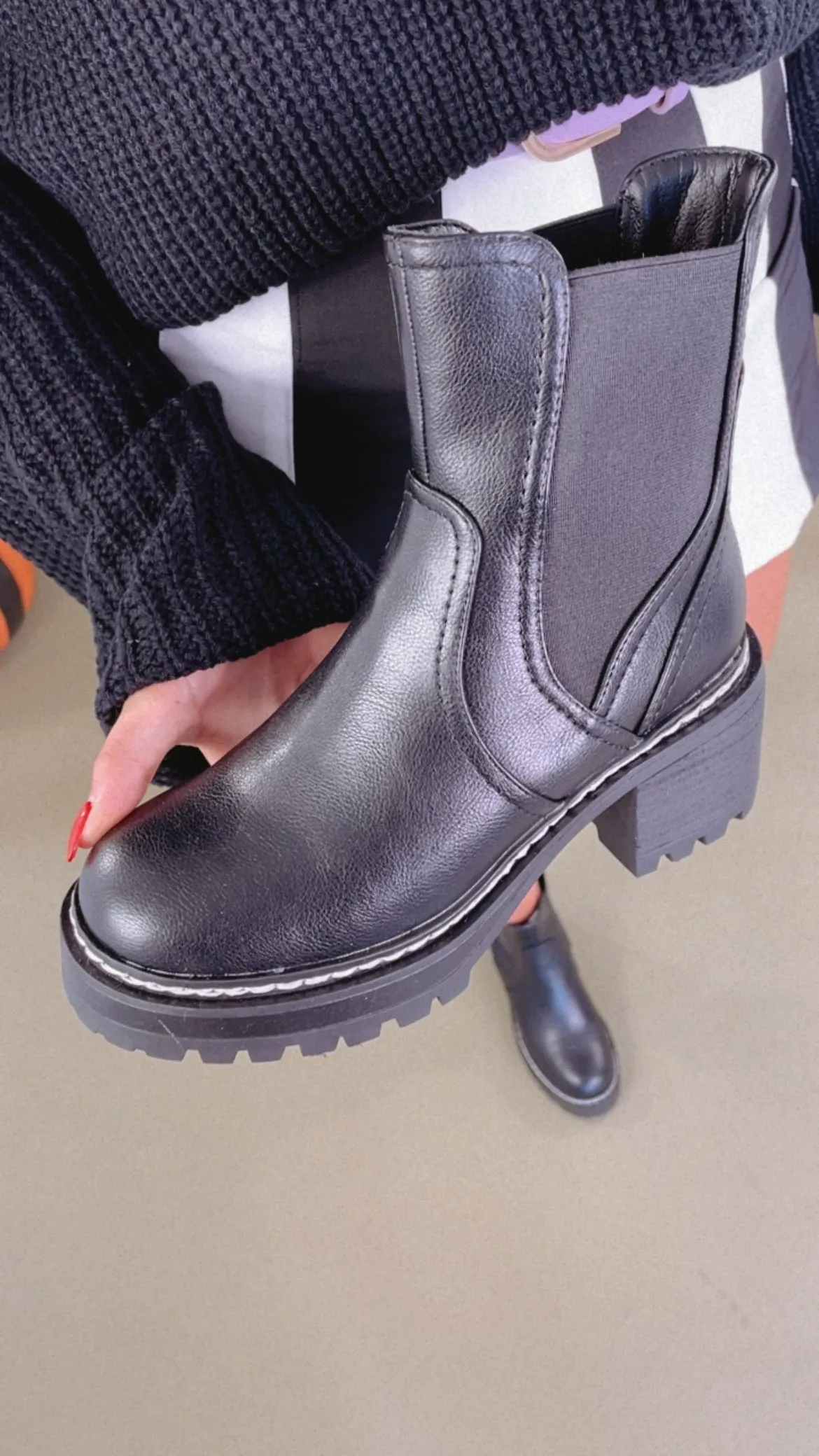 Torren Heeled Boots, Black