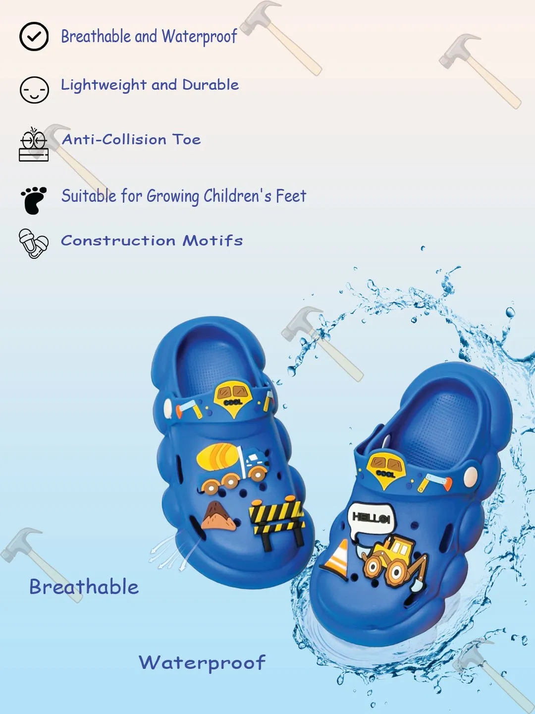 Ultimate Comfort Kids' Construction Clogs