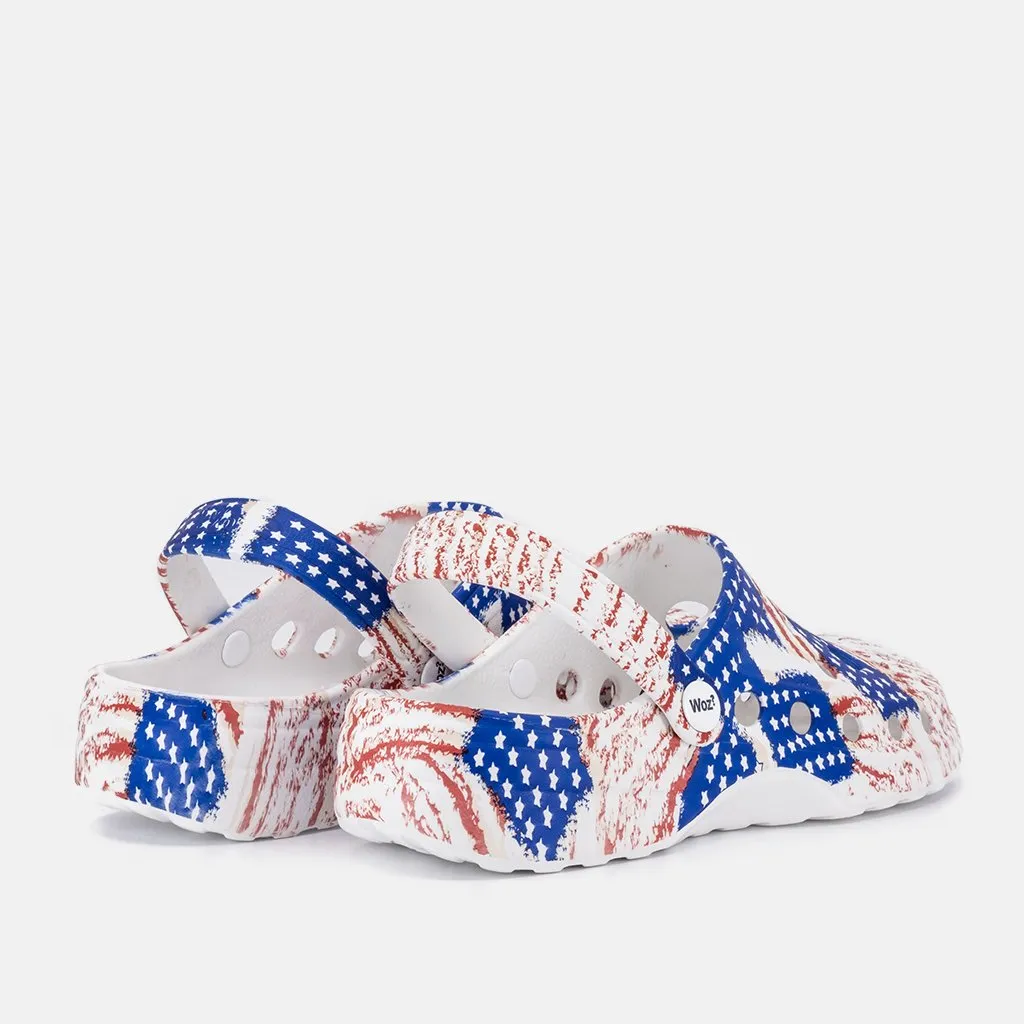 USA Flag Clogs