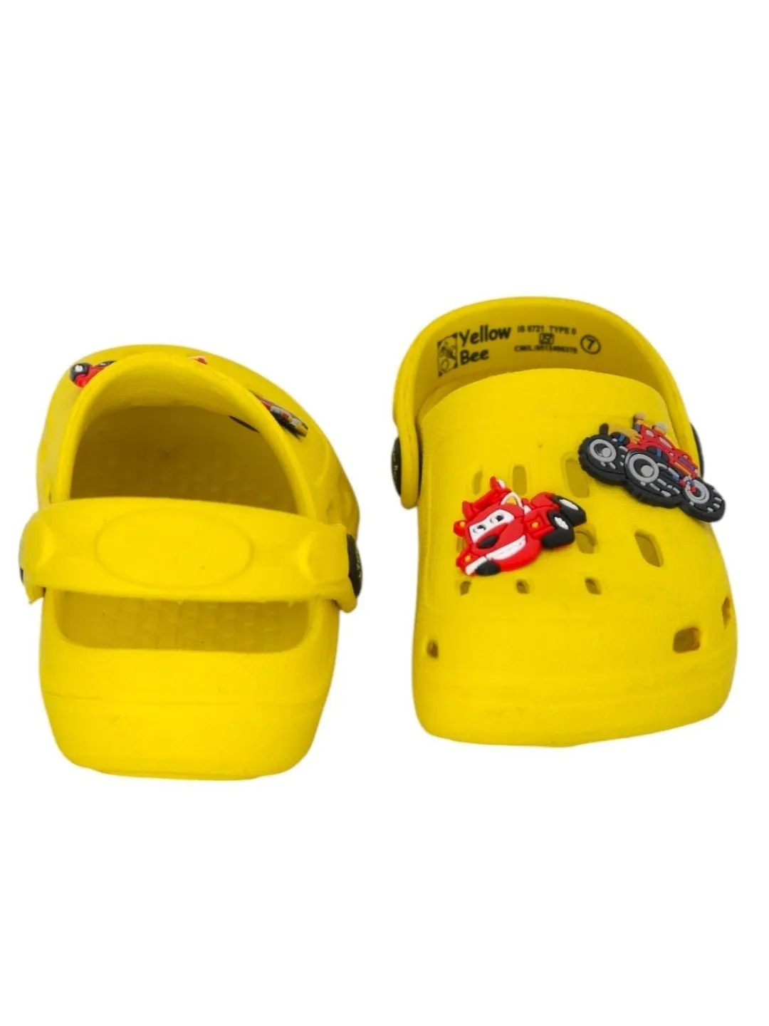 Vibrant Car-Themed Clogs with Fun Cartoon Design for Boys