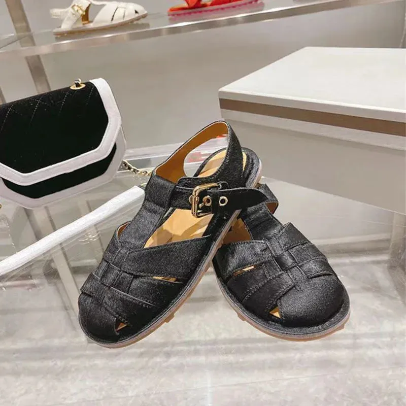 Women Genuine Leather Retro Sandals