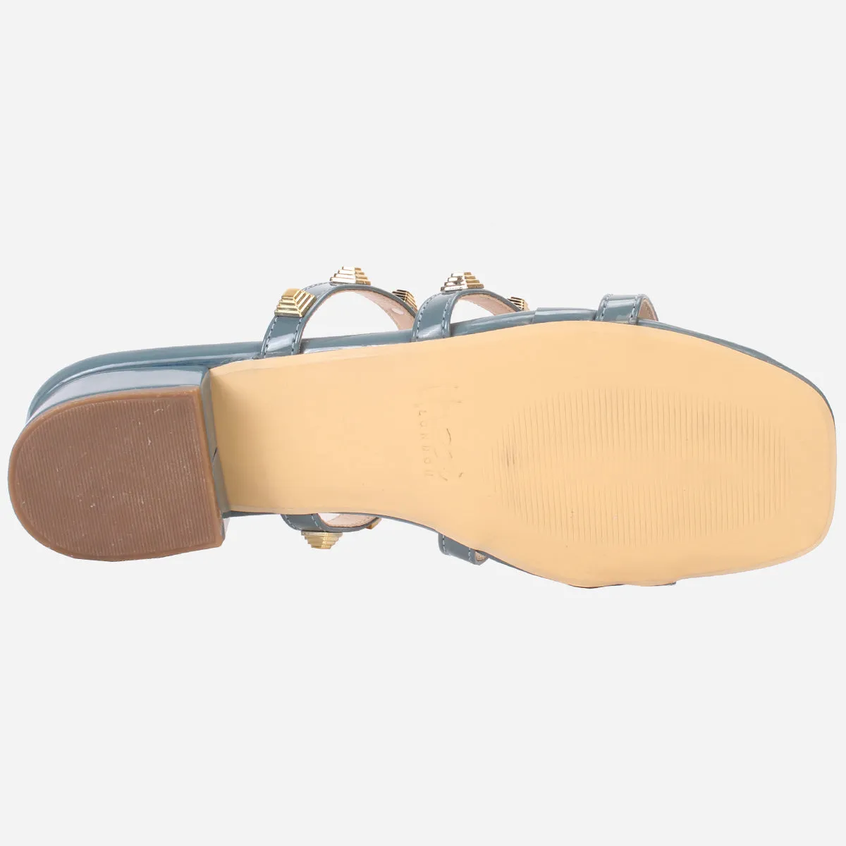Womens "OZLEM" Decorated Block Heel Sandals