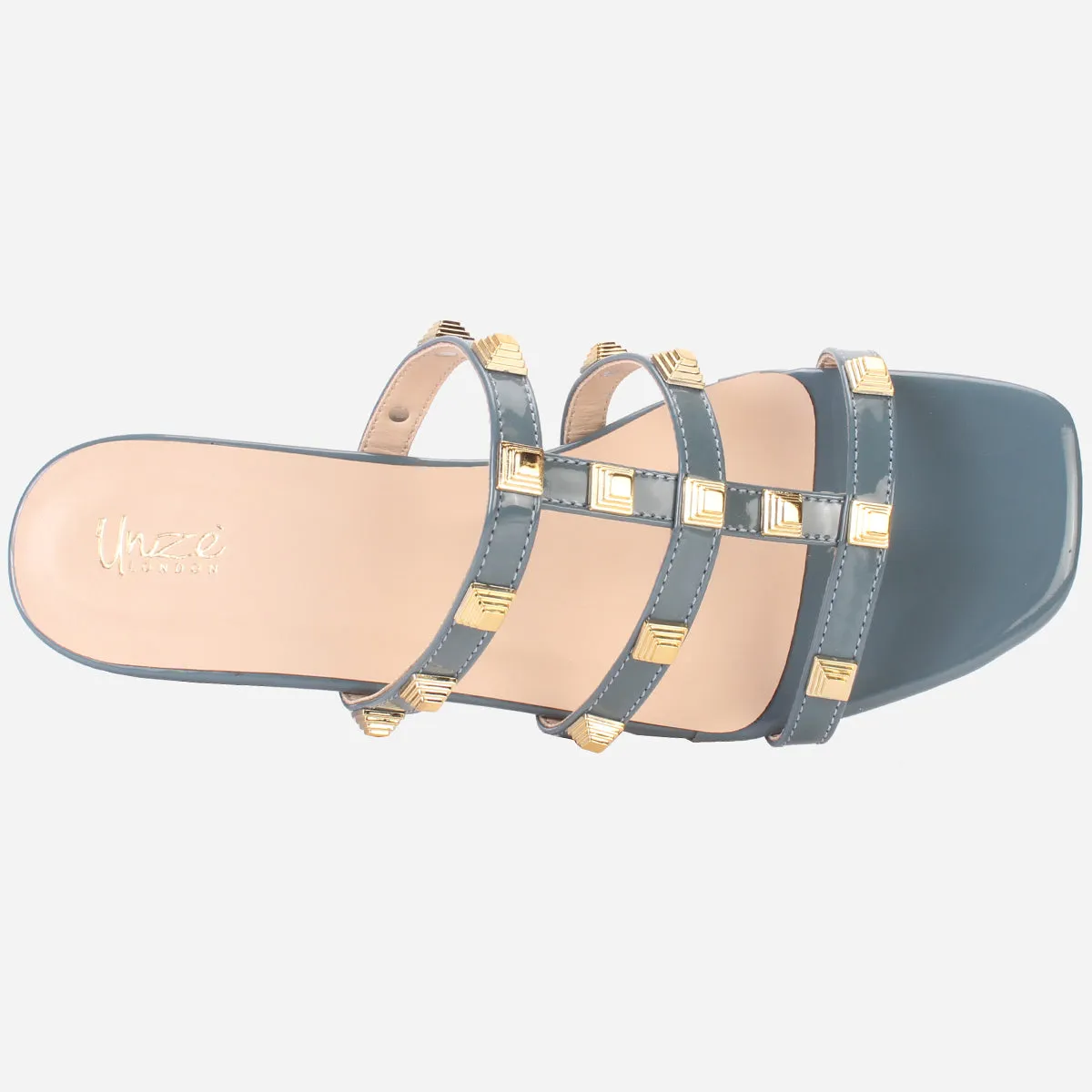 Womens "OZLEM" Decorated Block Heel Sandals