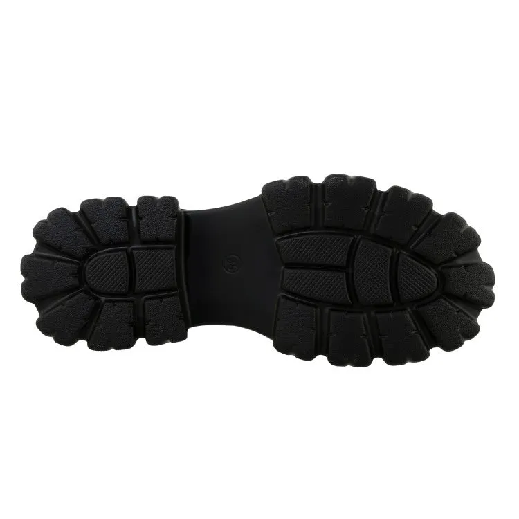 Women's Solid Color Hollow Out Roman Style Thick Sole Platform Sandals