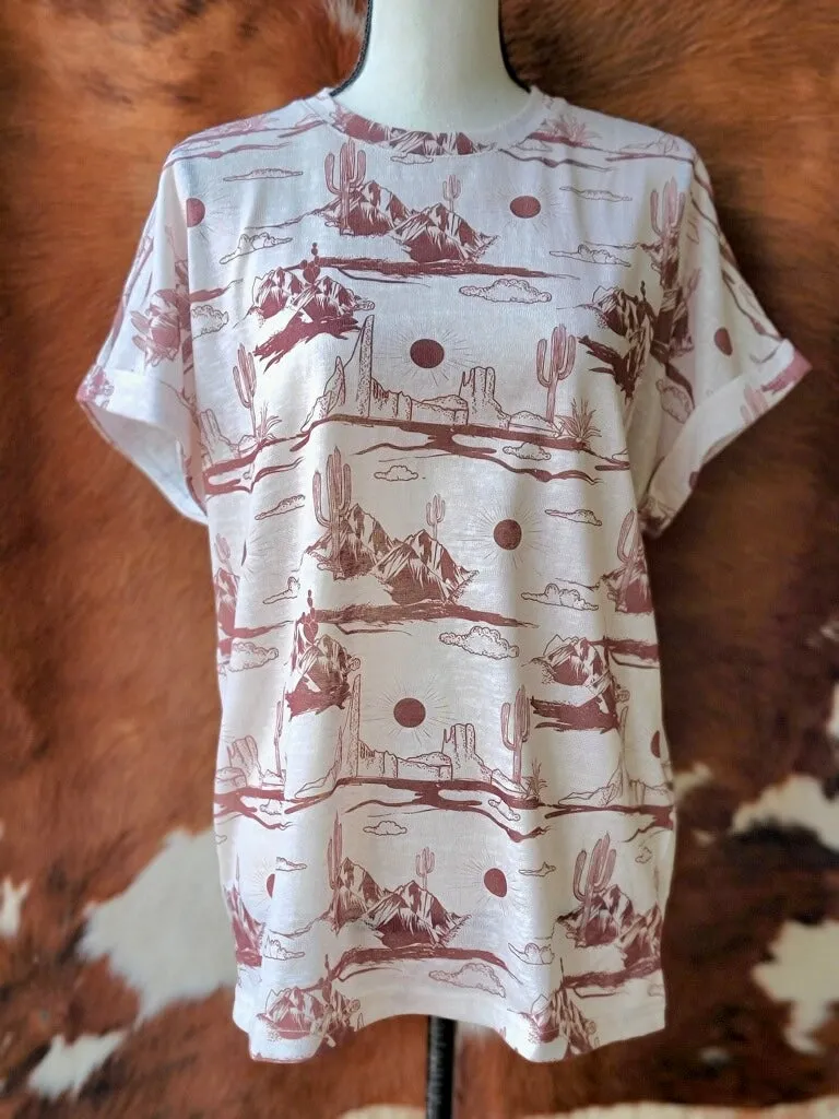 Wren Desert Scene Top